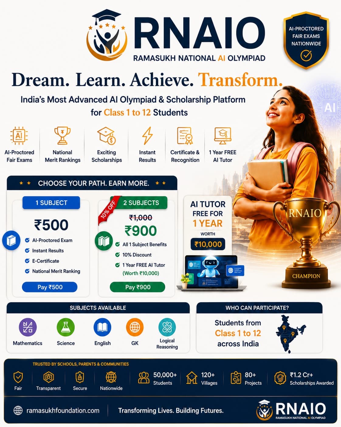 Ramasukh National AI Olympiad registration