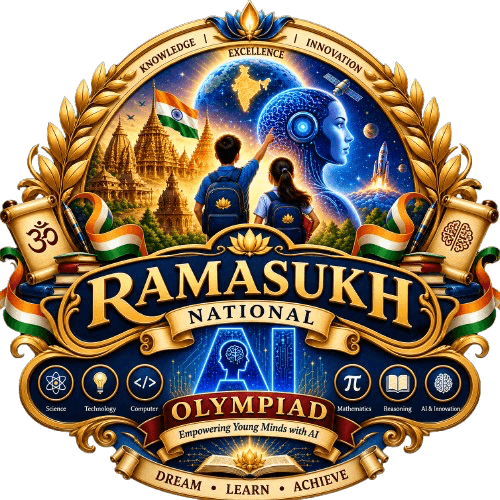 Ramasukh National AI Olympiad (RNAIO) emblem